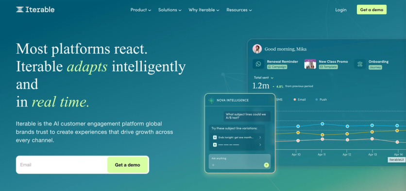 Iterable homepage
