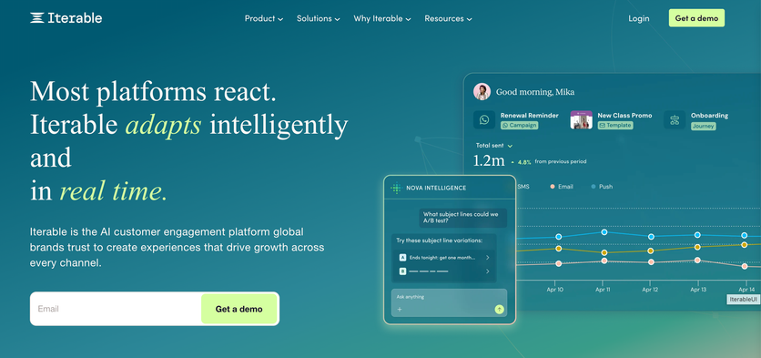 Iterable homepage