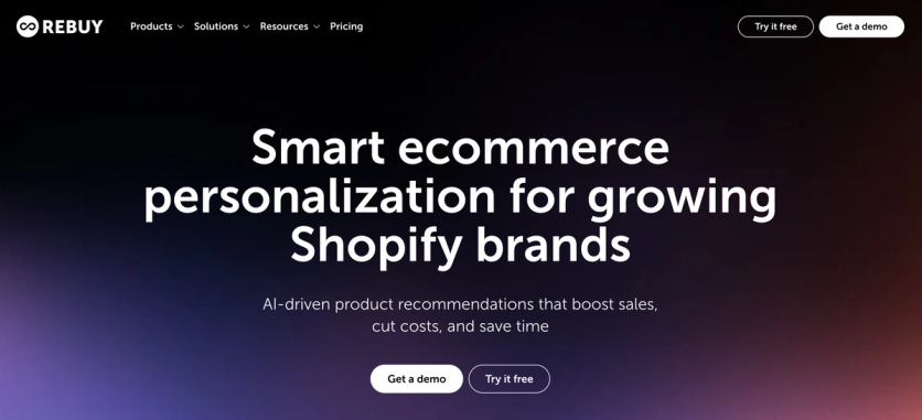 Rebuy homepage