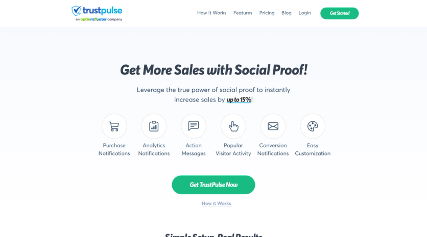 TrustPulse homepage