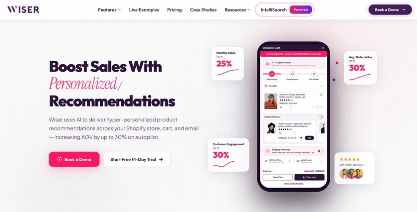 Wiser homepage
