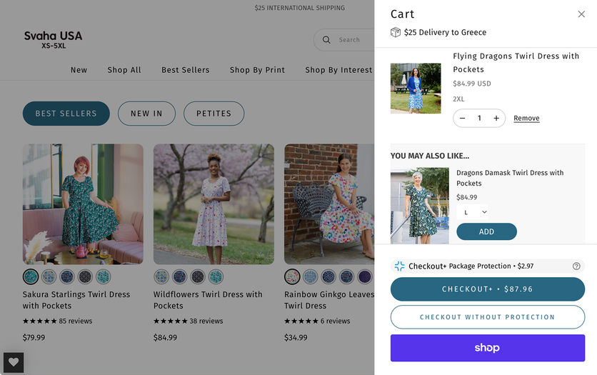 Minicart upsell: a relevant recommendation surfaces right before checkout