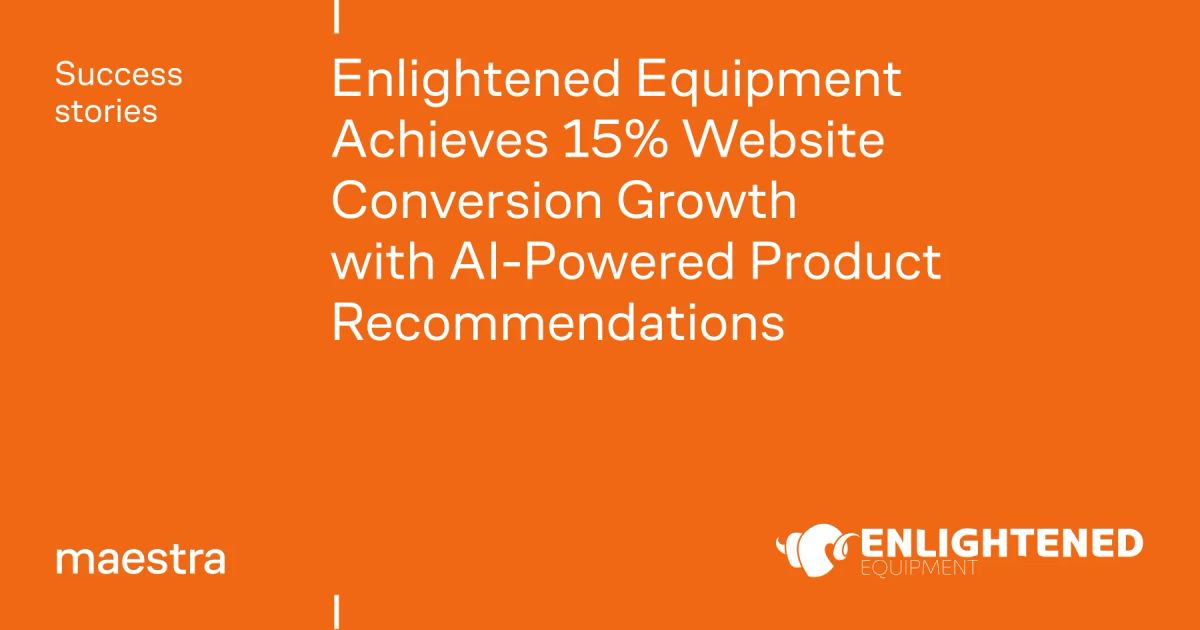 Klaviyo had no site personalization, and third-party apps kept failing (Maestra case study)