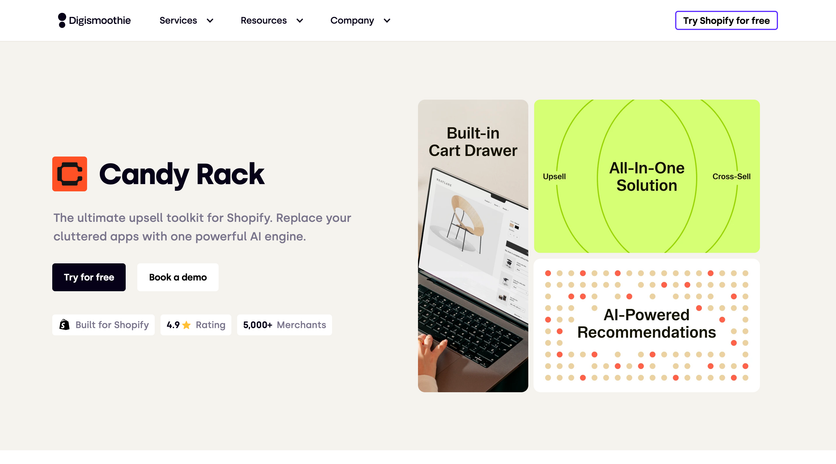 Candy Rack homepage