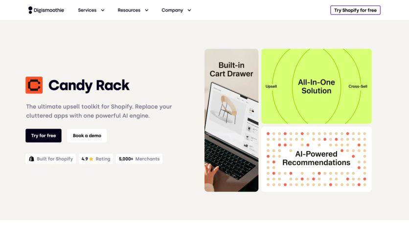 Candy Rack homepage
