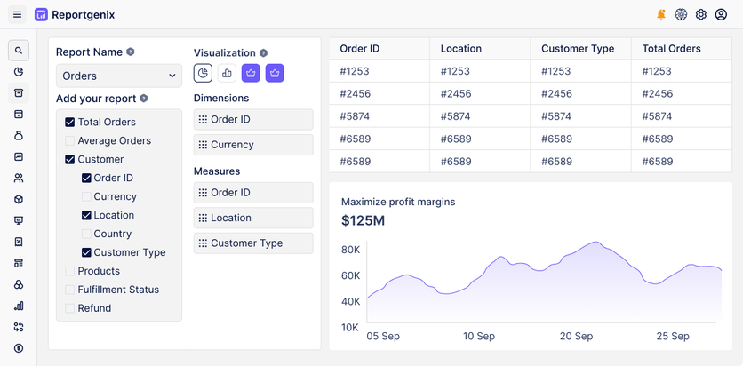 ReportGenix dashboard