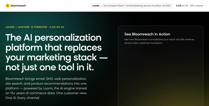 Bloomreach homepage