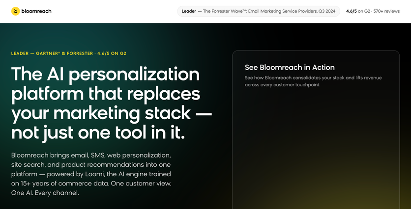 Bloomreach homepage