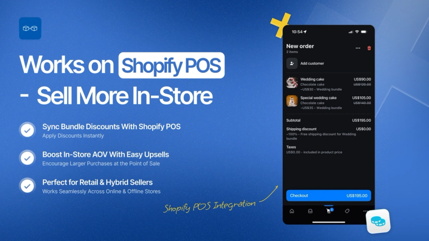Bundler bundle discounts synced with Shopify POS