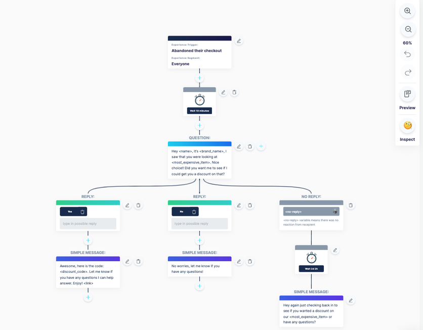 Emotive’s abandoned-checkout flow builder