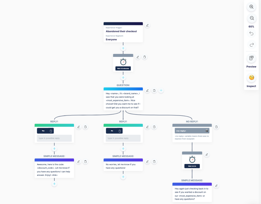 Emotive’s abandoned-checkout flow builder