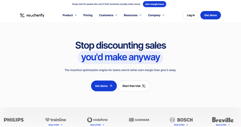 Voucherify homepage