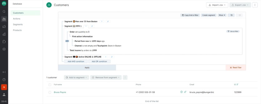 Maestra user segmentation