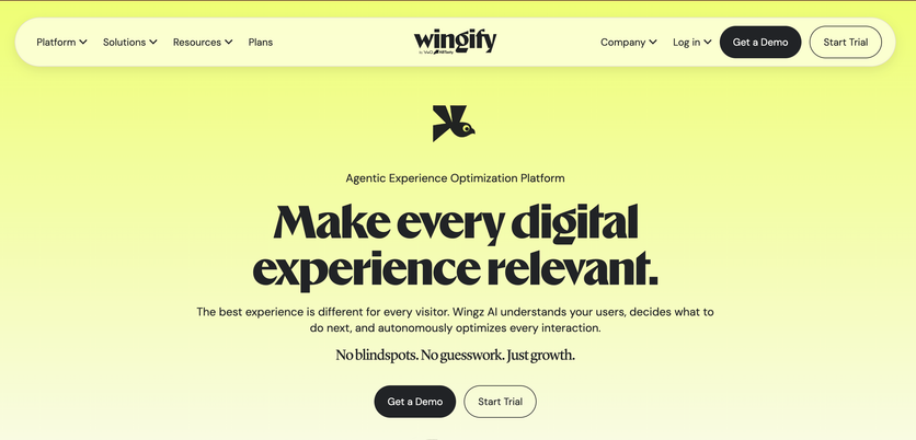 Wingify homepage