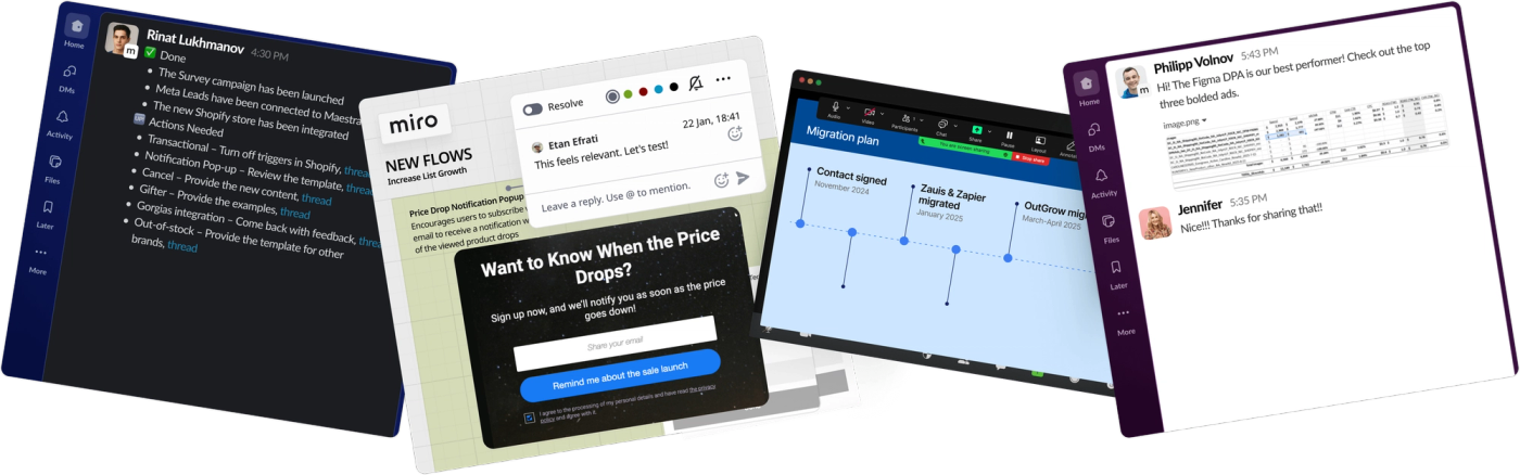 The Maestra platform interface