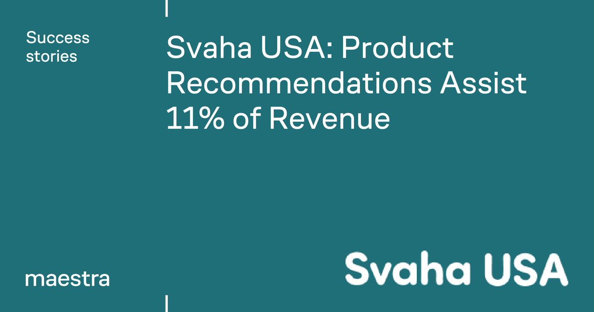 Svaha USA's widgets stopped filling up with the same dress in 16 colors (Maestra case study)