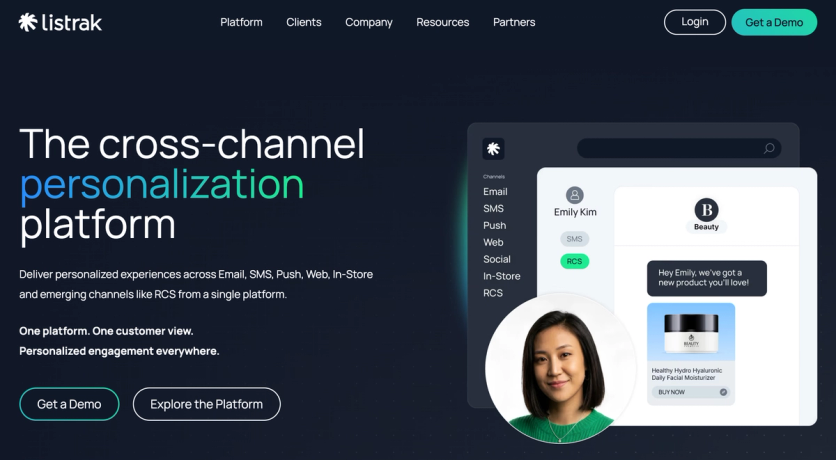 Listrak homepage