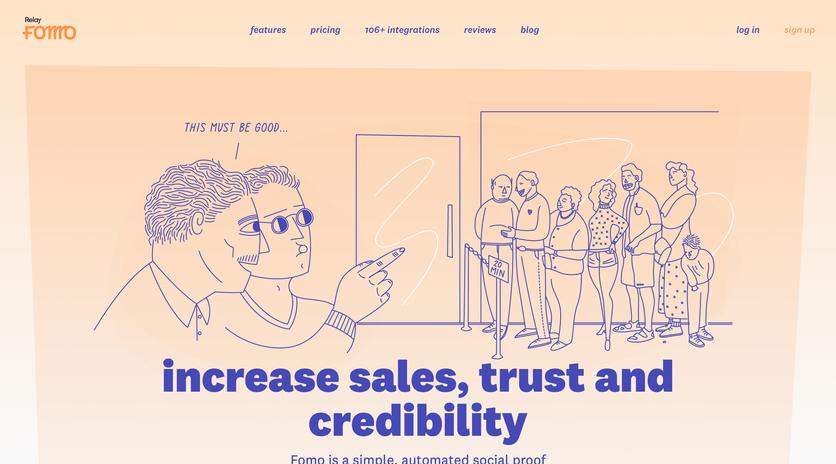 Fomo homepage