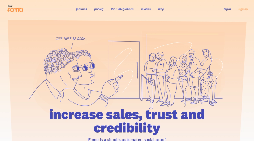 Fomo homepage