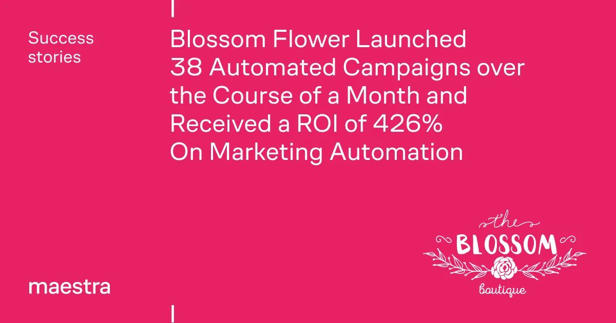 Blossom Flower Delivery found 200,000 customers scattered across systems (Maestra case study)