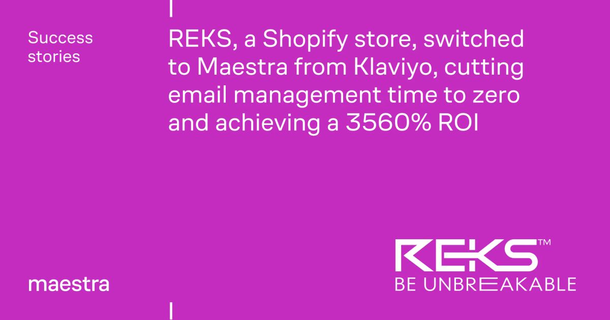 Manual campaigns were eating the marketing team's month (Maestra case study)