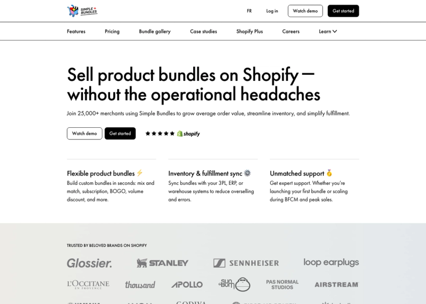 Simple Bundles homepage