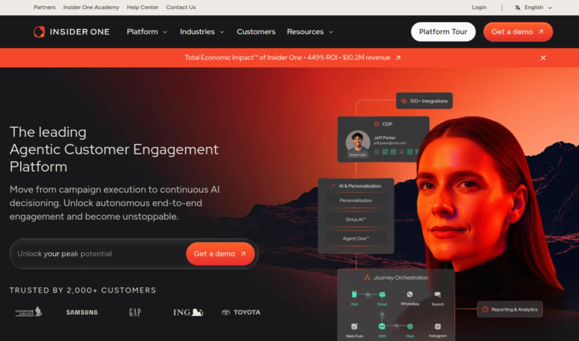 Insider One homepage