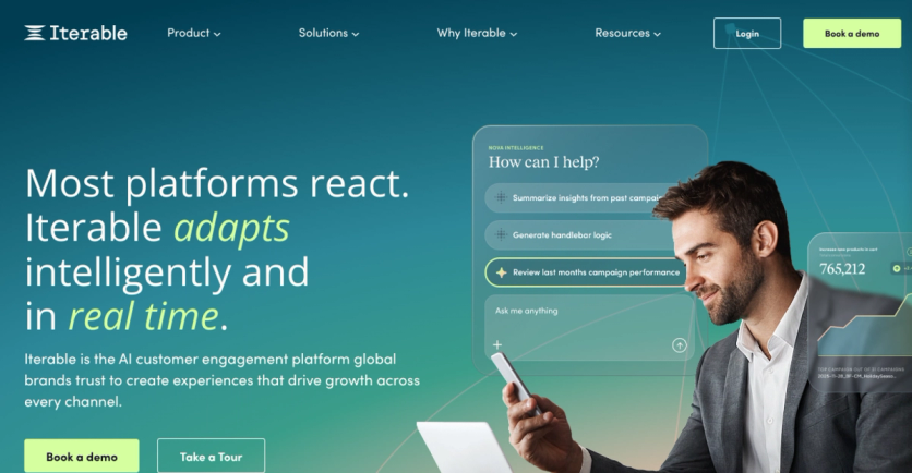 Iterable homepage