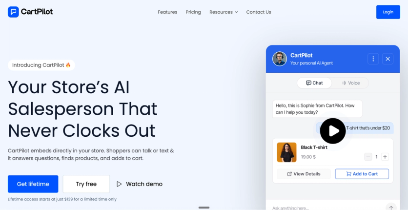 CartPilot homepage