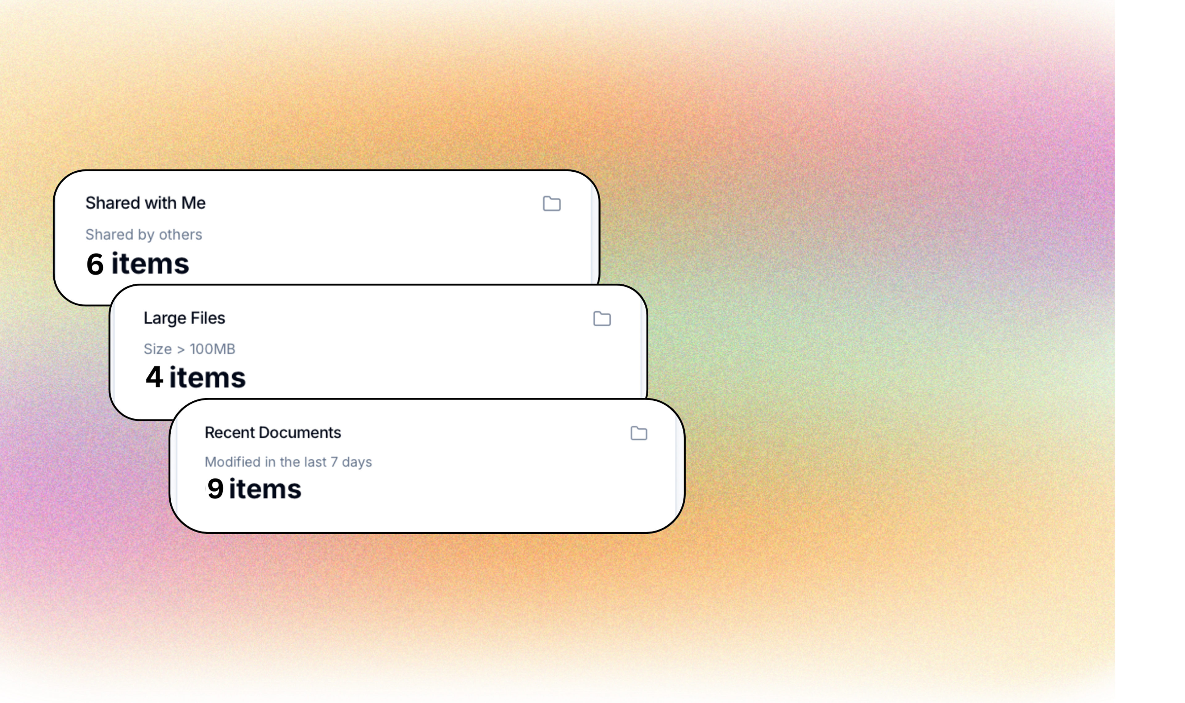 Smart folders screenshot