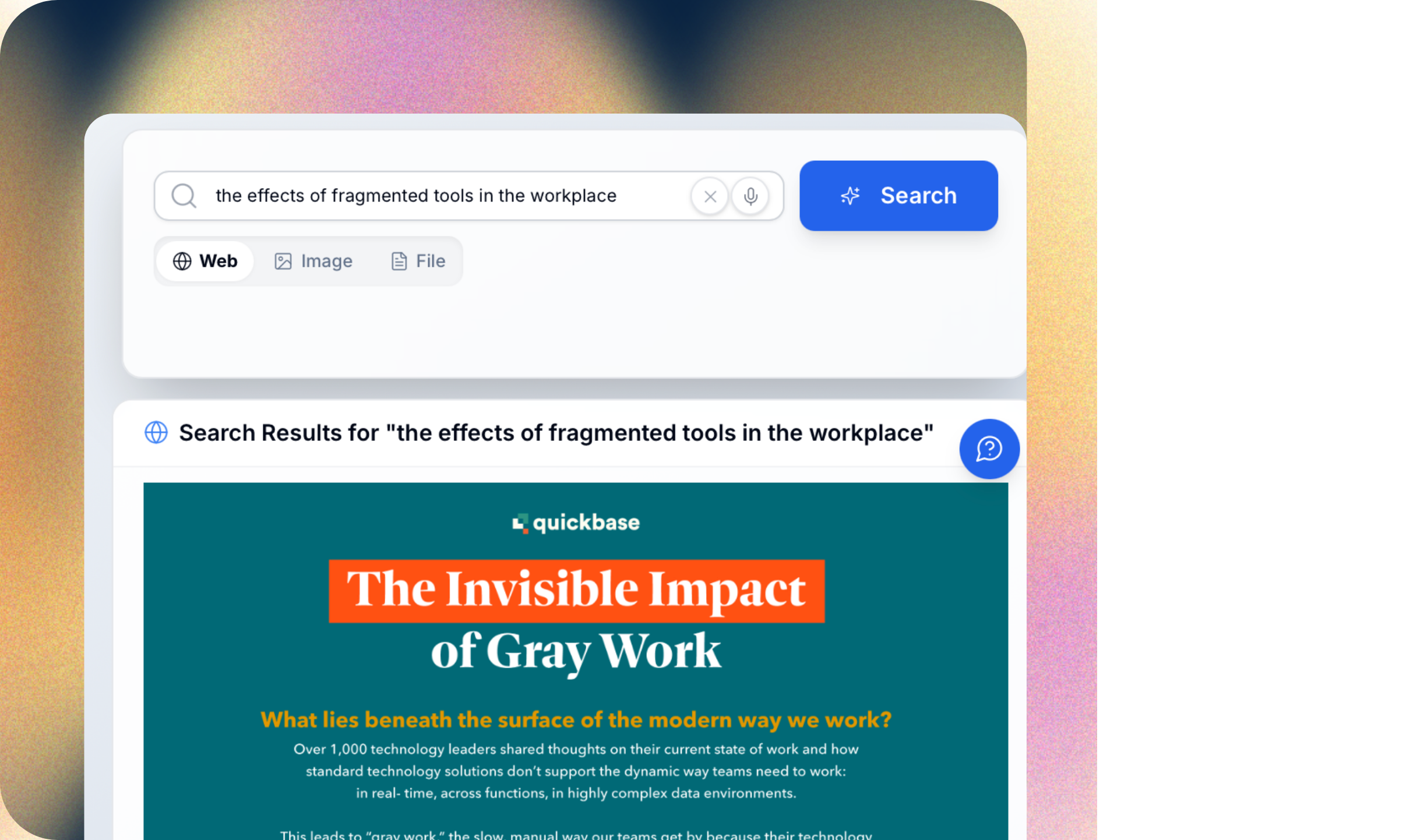 Web search screenshot