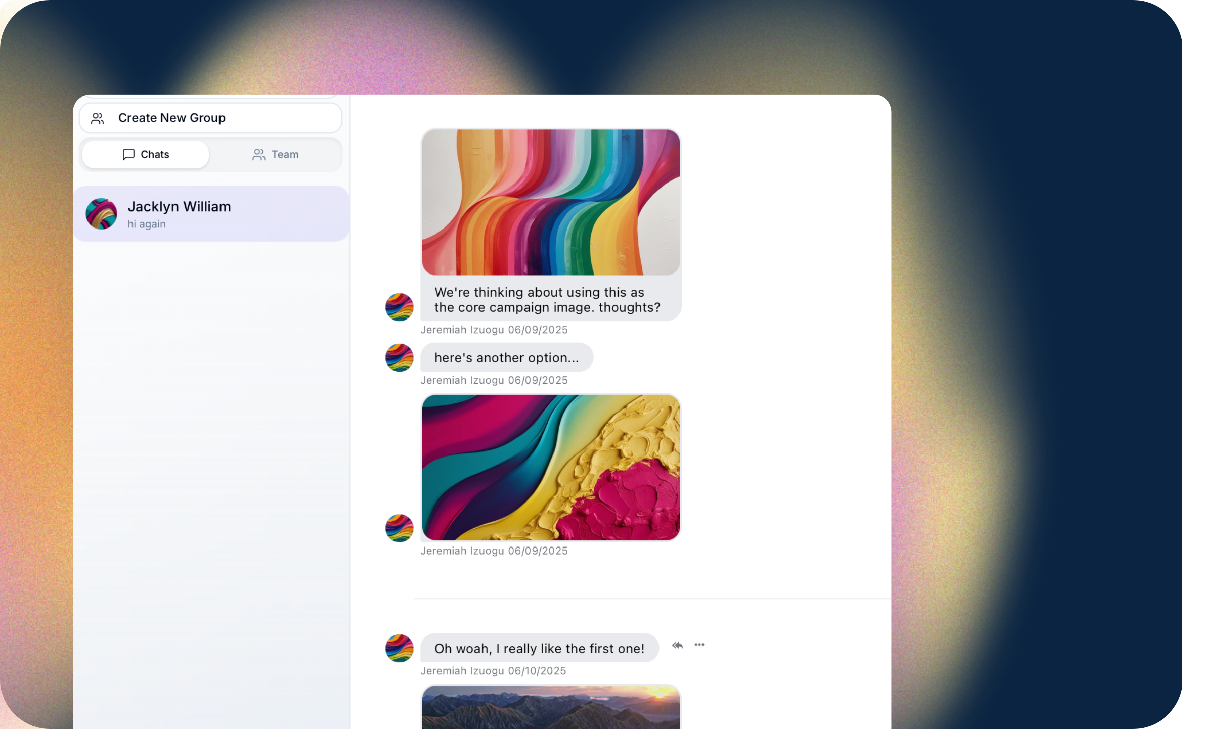 File sharing screenshot