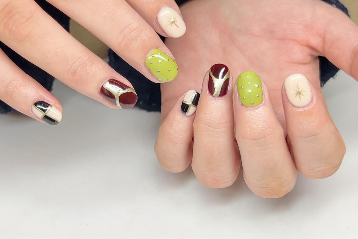 Mismatch Builder Nails