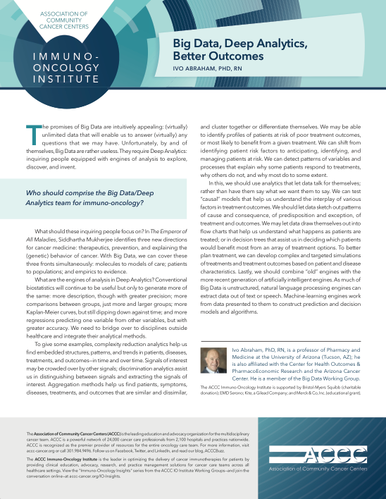 Harnessing Real-Time, Real-World Data to Improve Care