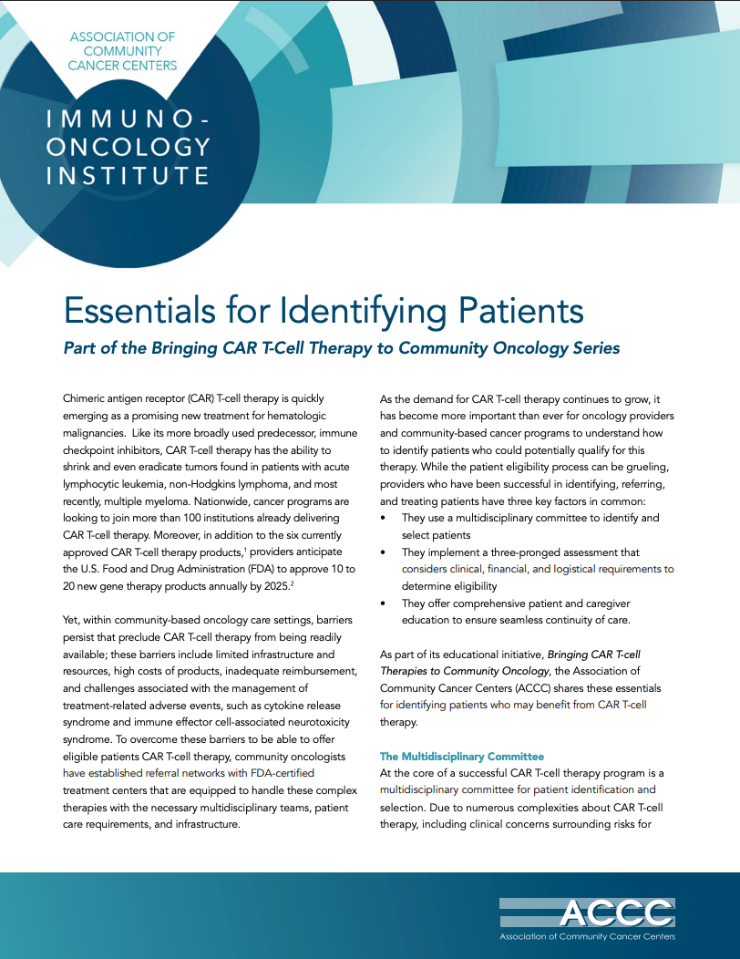 Essentials for Identifying Patients