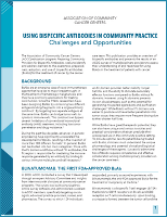 Using Bispecific Antibodies in Community Practice: Challenge and Opportunities