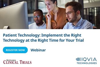 Patient Technology: Implement the Right Technology at the Right Time for Your Trial