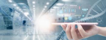 Doctor/scientist holding futuristic smartphone device analysis DNA structure molecule chain, medical and genetics,science | Image Credit: © ART STOCK CREATIVE-stock.adobe.com