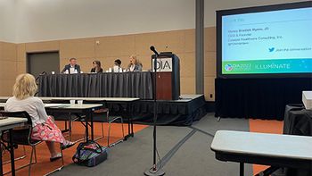 DIA session, "Is Mark Cuban Really Solving the Drug Pricing Problem?” June 27, 2023. DIA 2023, Boston. Image Credit: © Nicholas Saraceno.