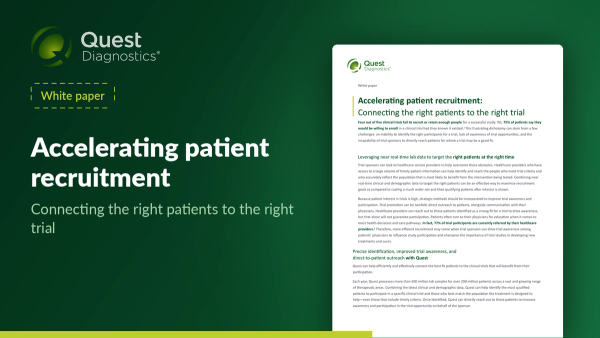 Accelerating patient recruitment: Connecting the right patients to the right trial