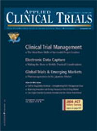 Applied Clinical Trials-11-01-2006