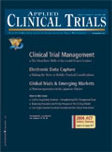 Applied Clinical Trials-11-01-2006