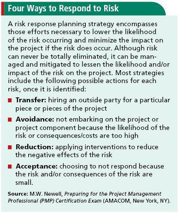 Risk Response: Constructing a Plan