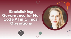 Establishing Governance for No-Code AI in Clinical Operations