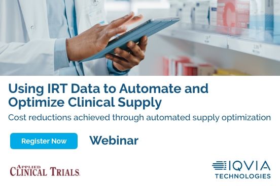 Irt Data Collection Using IRT Data to Automate and Optimize Clinical Supply | Applied ...