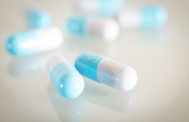 pill capsules on a table