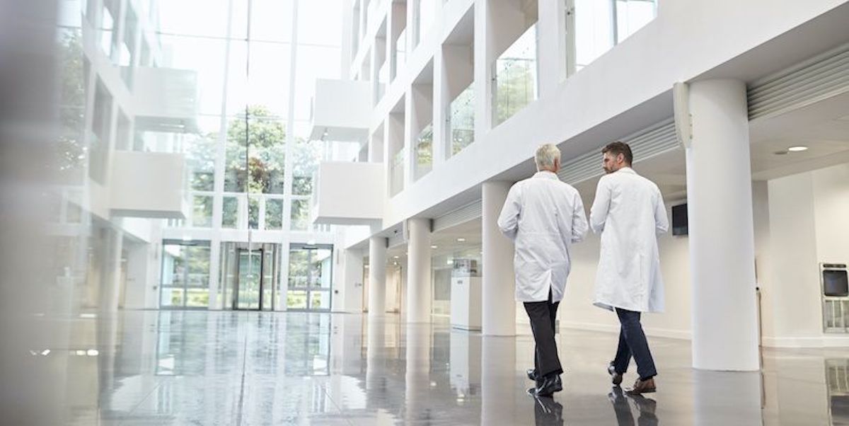 image of a hospital corridor