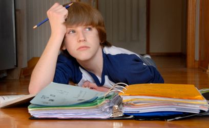 Student at desk