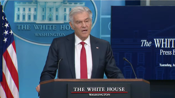 CMS Administrator Mehmet Oz, MD, led the June 2 White House press briefing