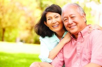 Older Asian couple